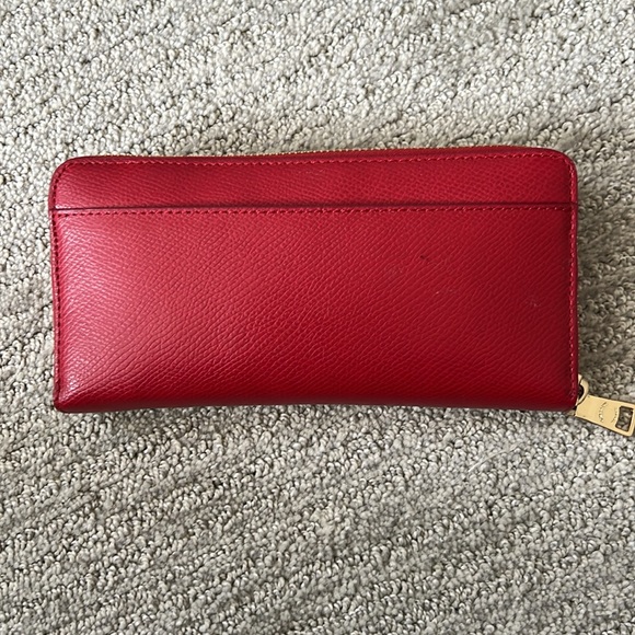 Red Coach Wallet - Picture 2 of 5